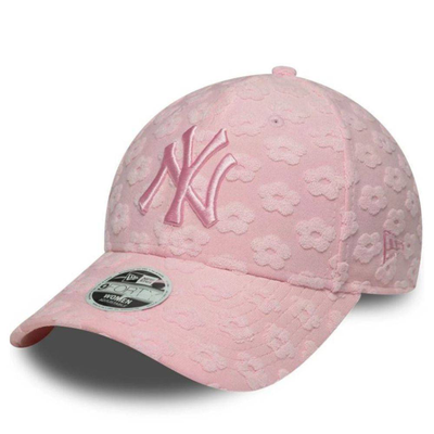 New era wmns floral towelling 9forty new york yankees, Baby Pink, medium