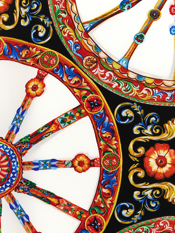 Multicolor silk scarf-null