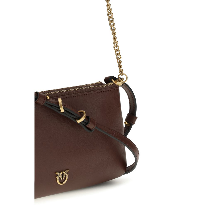 Brown calf leather bos taurus shoulder bag-null