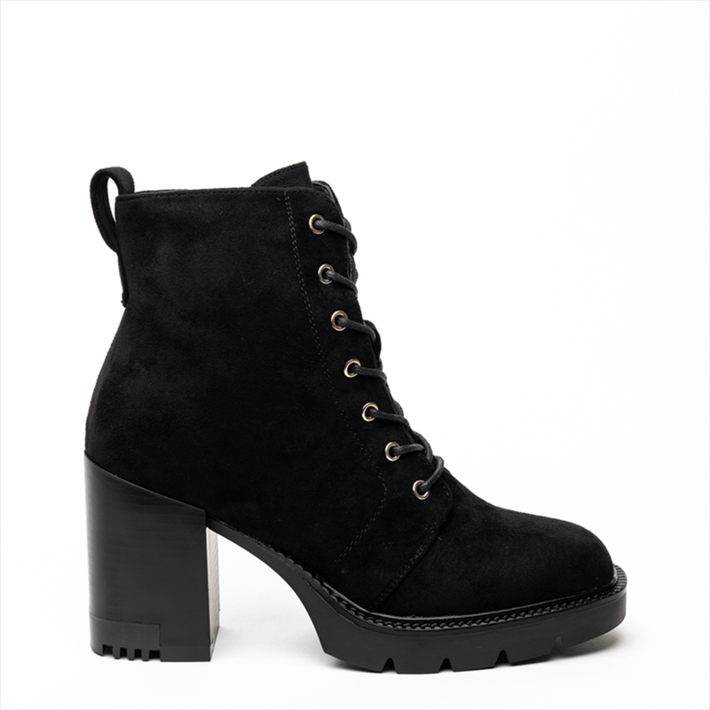 Miss belgini medium heeled combat boots-null