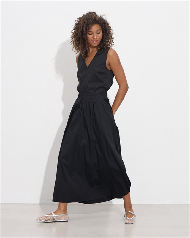 Skirt cotton split off-null