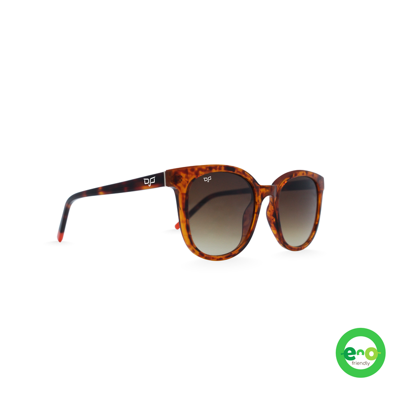 OJO sunglasses everyday bio acetate s70 handmade shell brown frame and temples with brown gradient l image number null