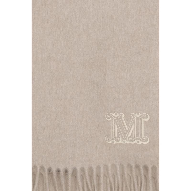 Beige cashmere scarf-null