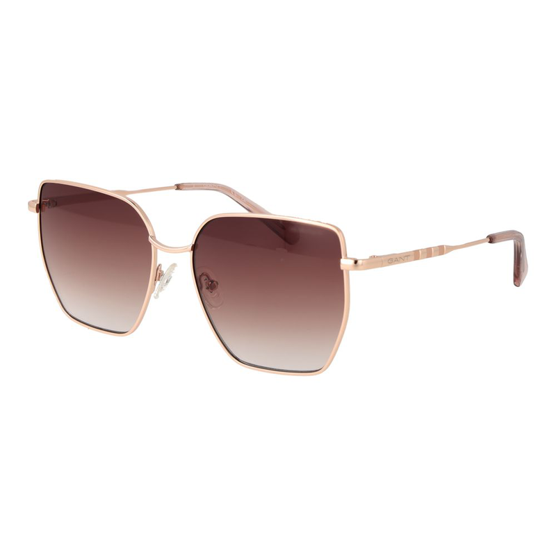 Rose gold metal sunglasses-null