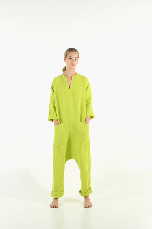 Kyoto linen jumpsuit image number null