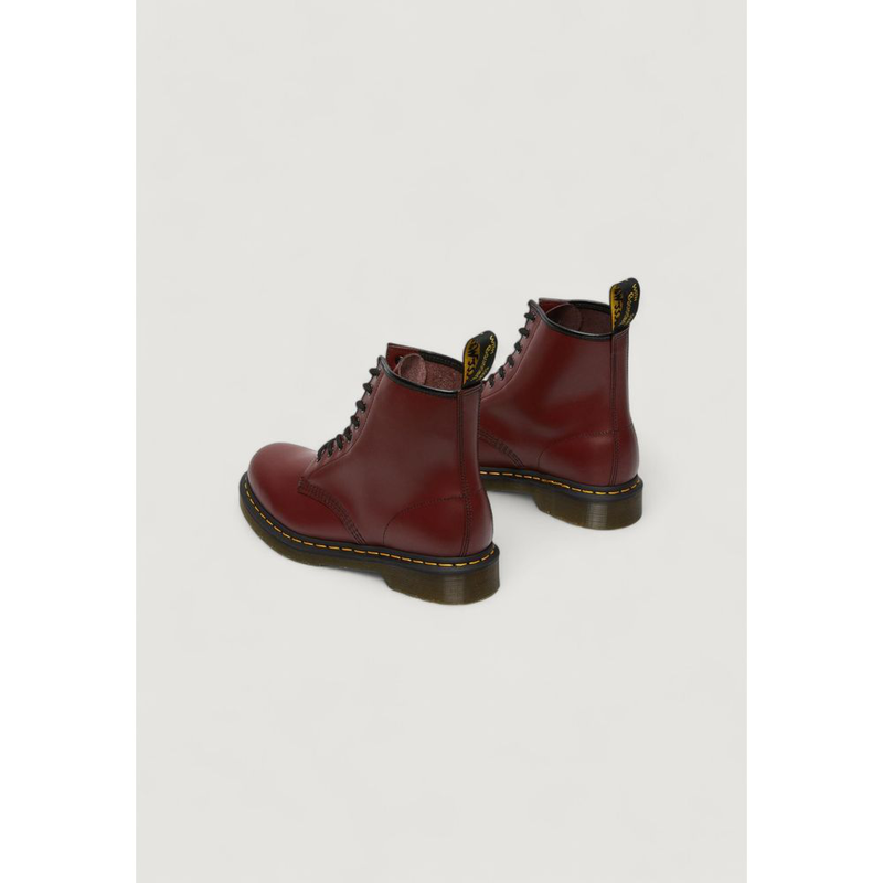 Bordeaux leather lace-up boots-null