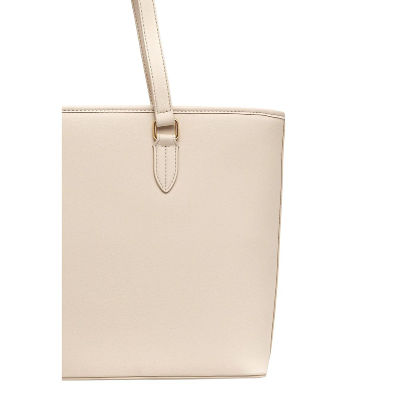 Beige polyethylene handbag-null