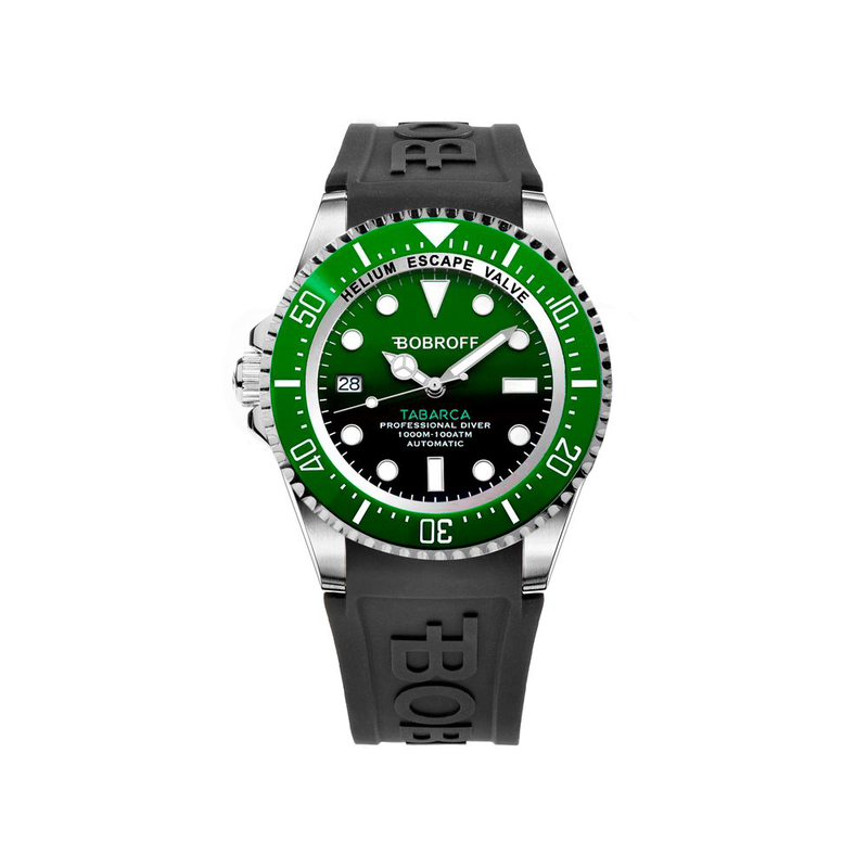 Black rubber sport watch-null