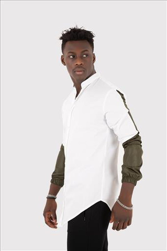 Stefan raglan nylon stand-up shirt image number null
