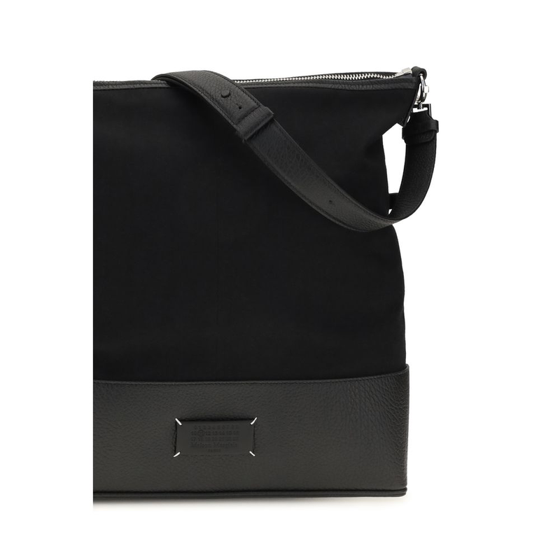 Black calf leather bos taurus shoulder bag-null