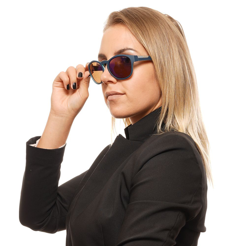 Blue plastic sunglasses-null