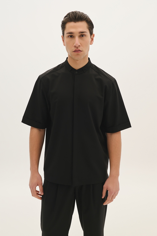 Product image: Pcoc s/s easywear stand up collar shirt-null