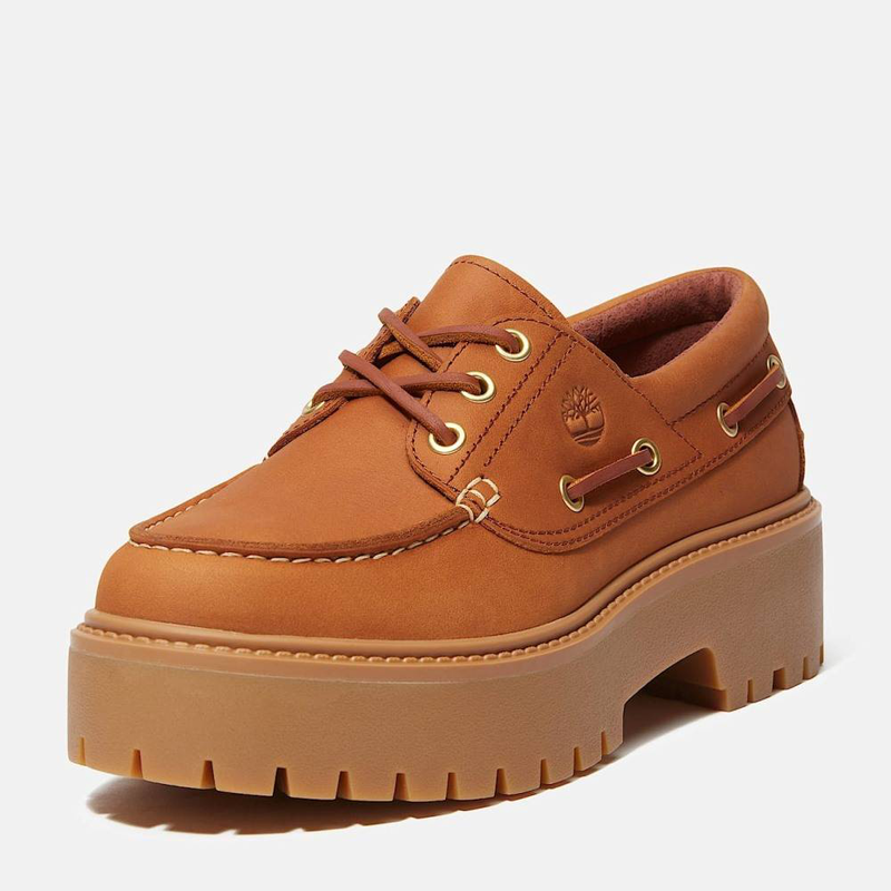 Timberland women's stone street platform boat shoe-null