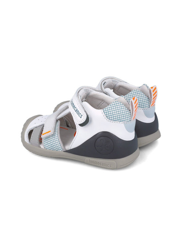 Product image: Biomecanics boys close toe sandals with velcro strap with contrast colour details-null