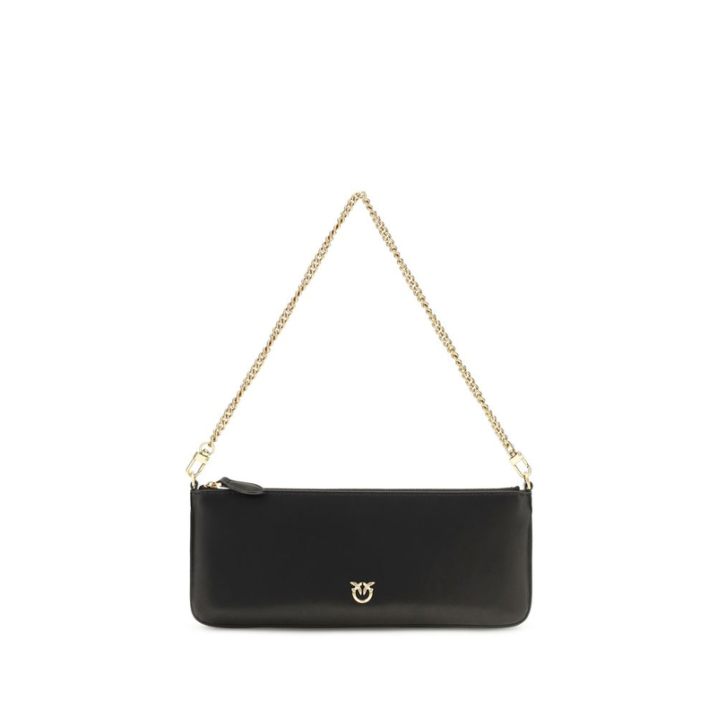 Black calf leather bos taurus shoulder bag-null