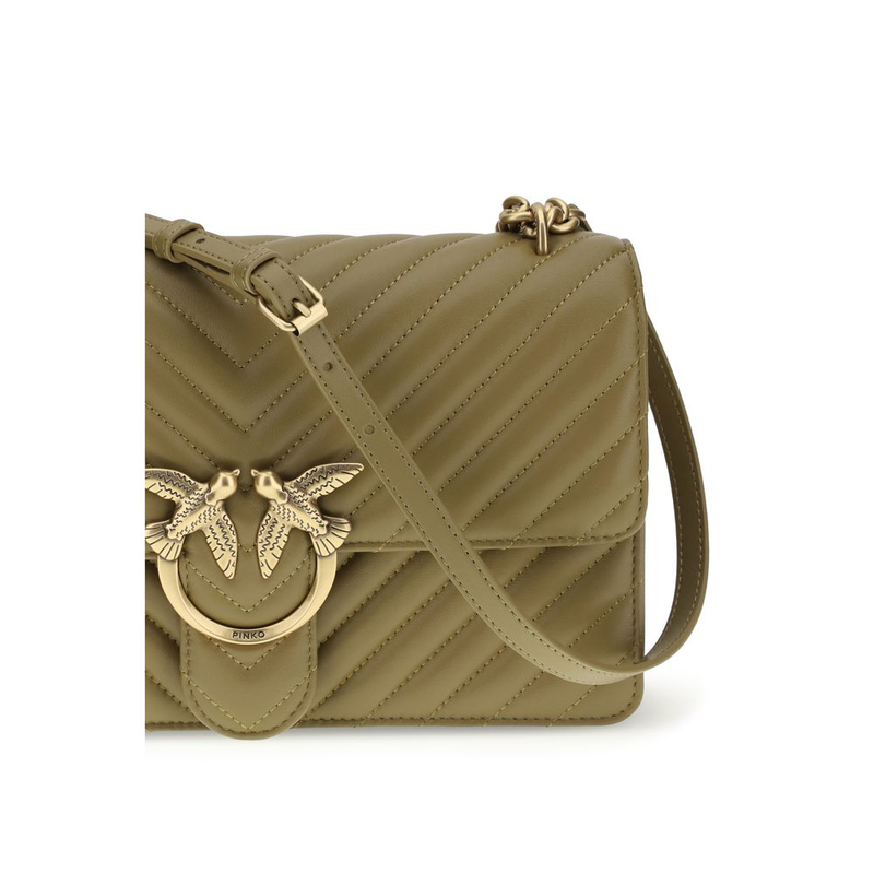 Bicolor calf leather bos taurus shoulder bag-null