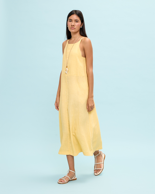Long linen dress image number null