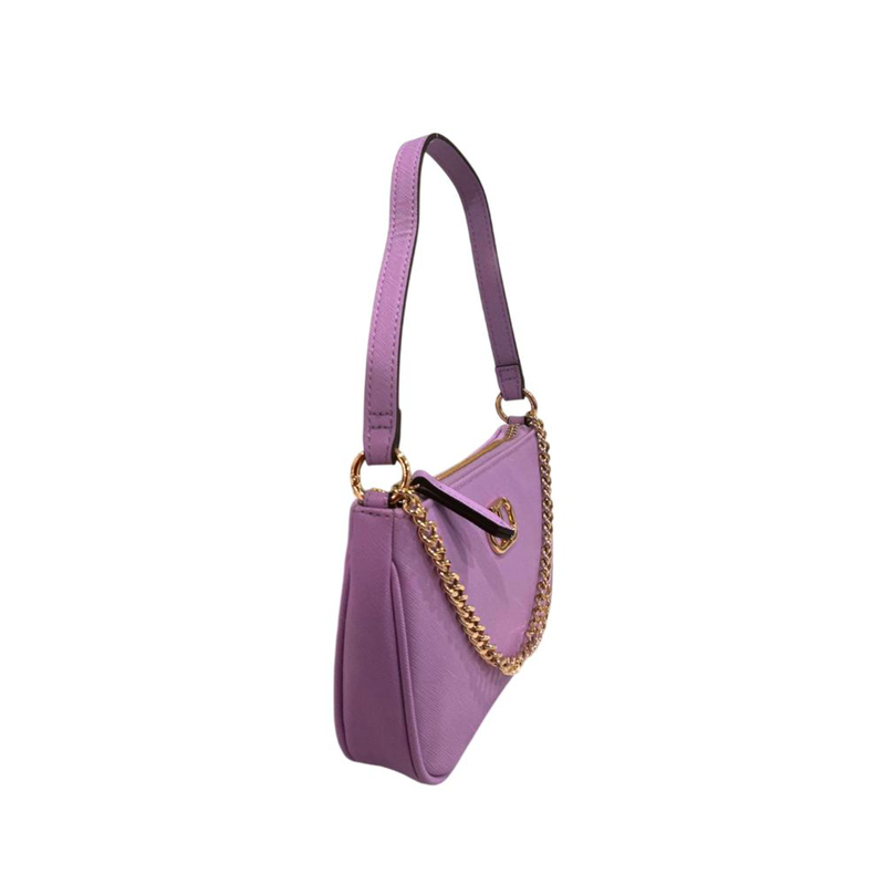 Purple pu women shoulder bag-null