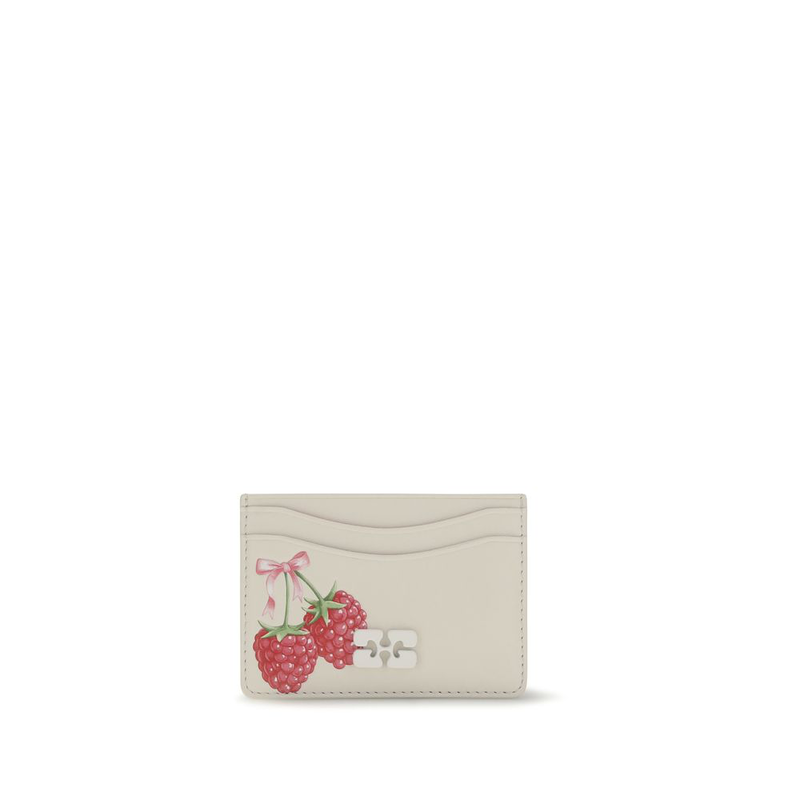 White recycled leather wallet-null
