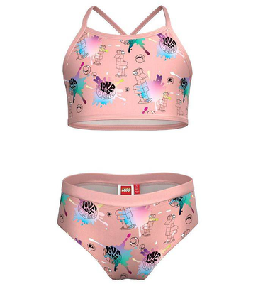 Iconic all over print bikini, Pink, medium