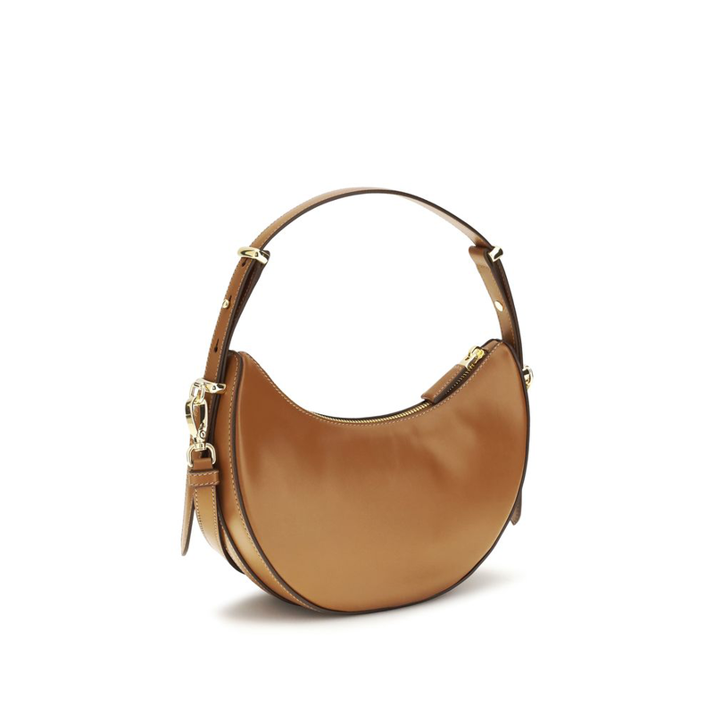 Beige calf leather bos taurus shoulder bag-null