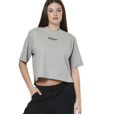 Women's relaxed fit t-shirt, Grey Melange, medium