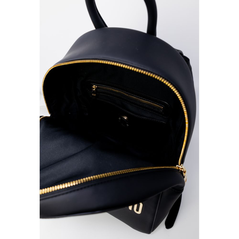 Black polyethylene backpack-null
