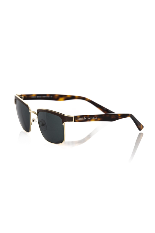 Brown metallic men's sunglass-null