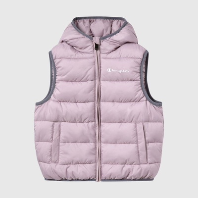 Champion juniort boys hooded full zip vest, Purple, medium
