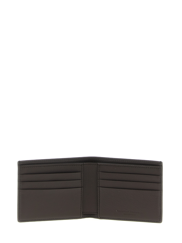 Brown calfskin wallet-null
