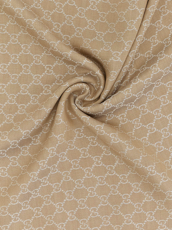 Beige silk scarf-null