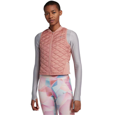 Sportswear aerolayer vest women, Rust Pink, medium