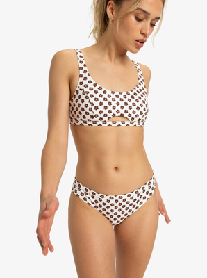 Roxy women's swimwear pro the take off bottom, Cloud Dancer, medium