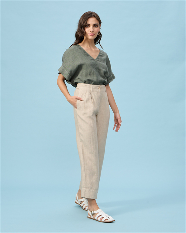 Product image: Trouser crop linen-null