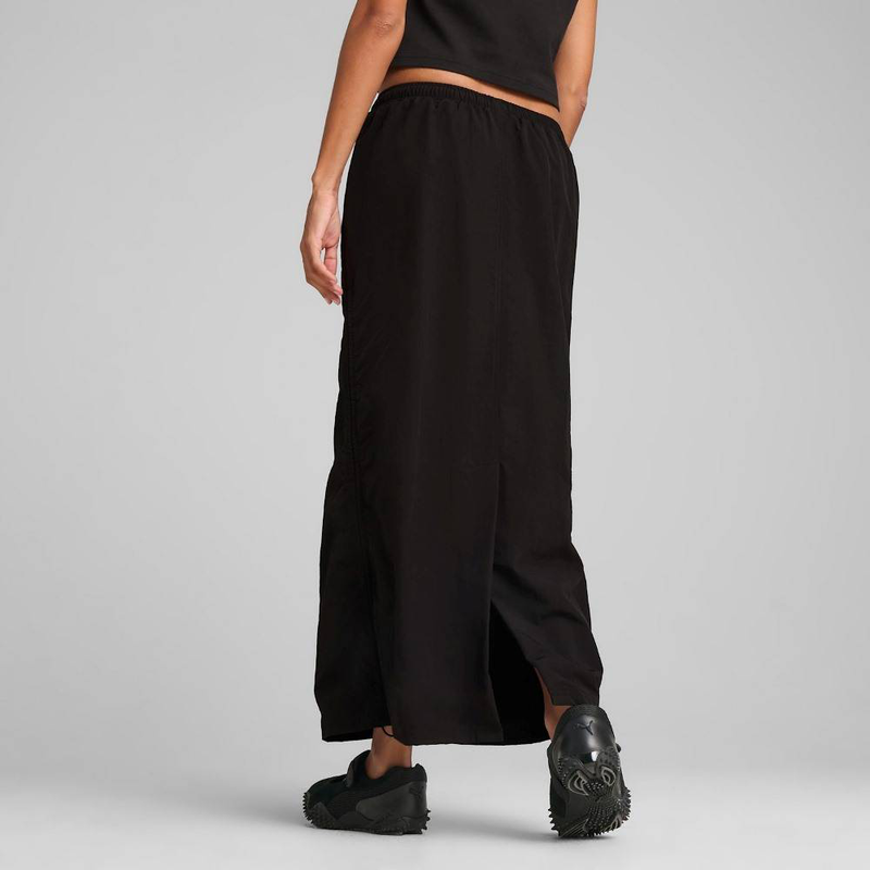 Wardrobe essentials woven maxi skirt-null