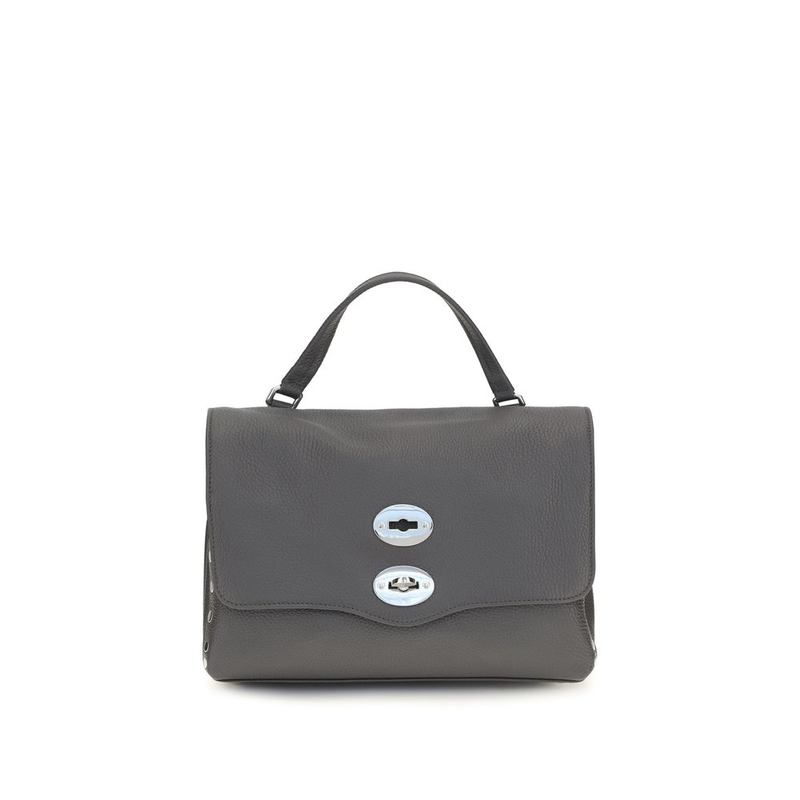 Gray calf leather bos taurus handbag-null
