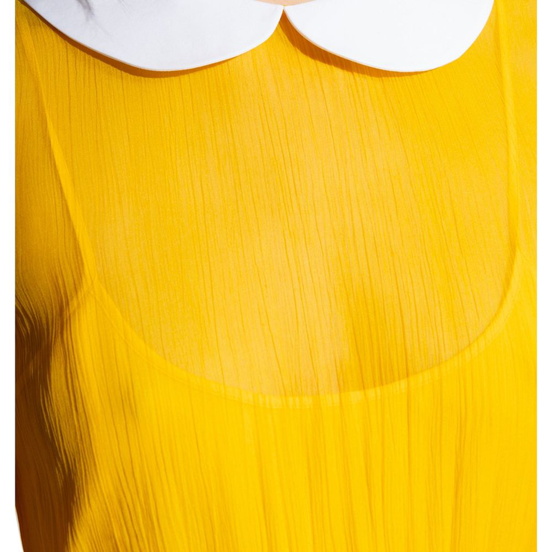 Bicolor acetate casual dress-null
