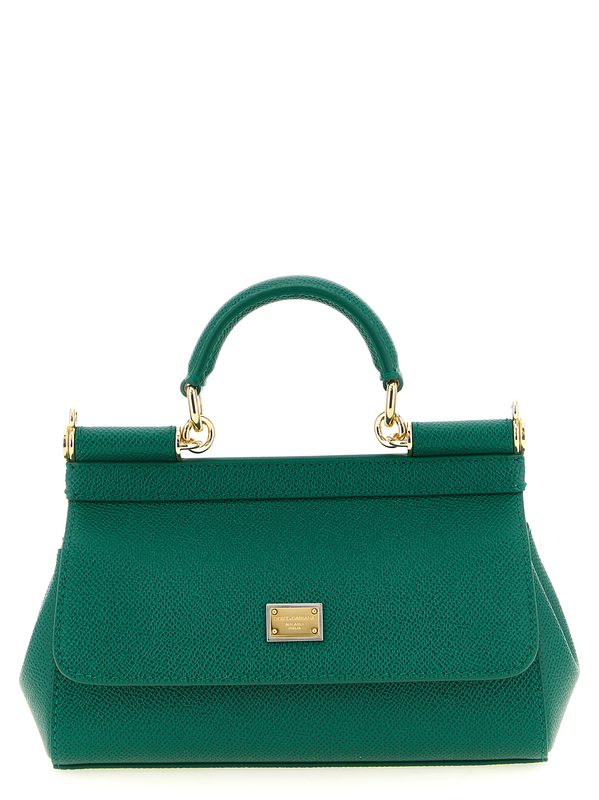 Bicolor calfskin handbag-null