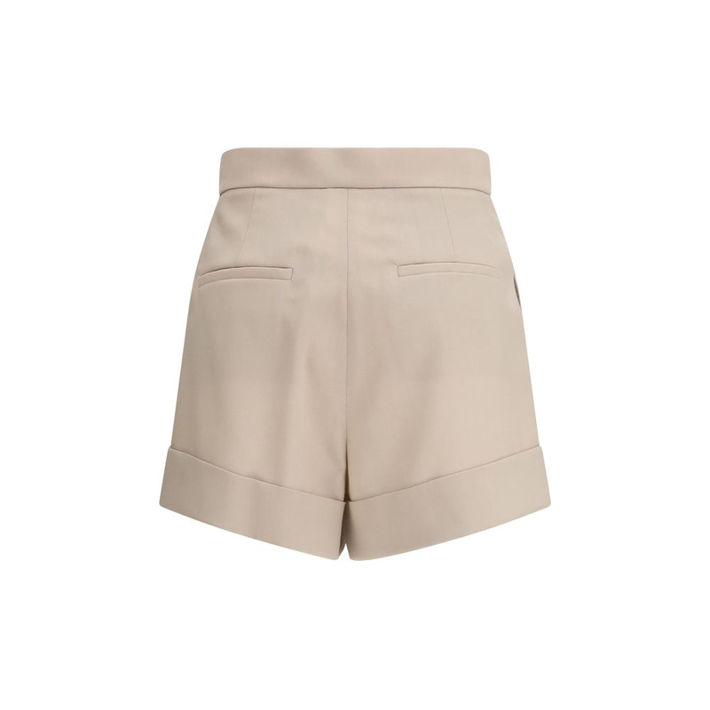 Bicolor wool bermuda shorts-null