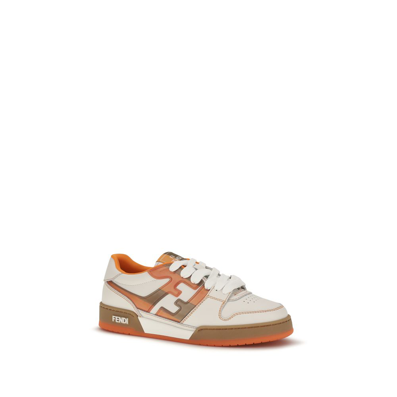 Multicolor leather athletic sneakers-null
