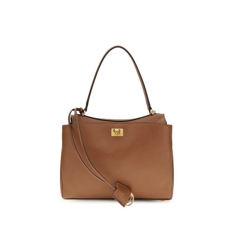 Brown calf leather bos taurus shoulder bag-null