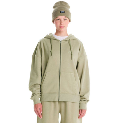 Women's full zip hoodie, Green, medium