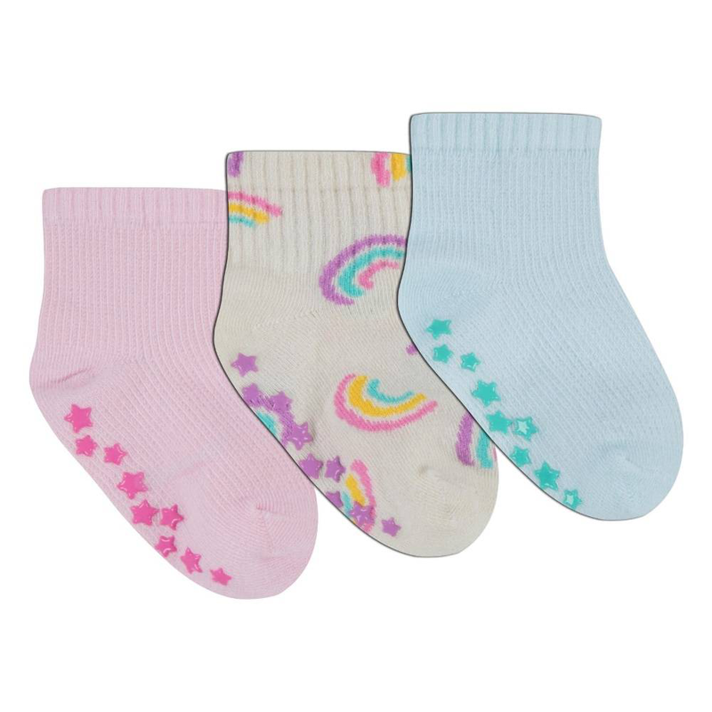 Converse rainbows 3pk gripper socks-null