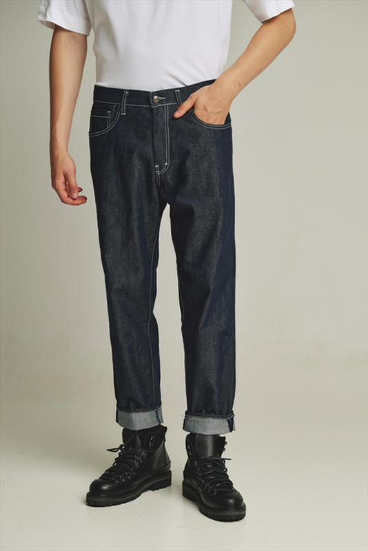 Pcoc faded denim pant-null