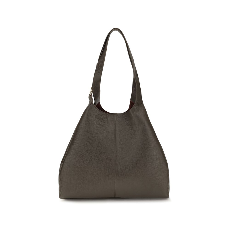 Brown calf leather bos taurus shoulder bag-null