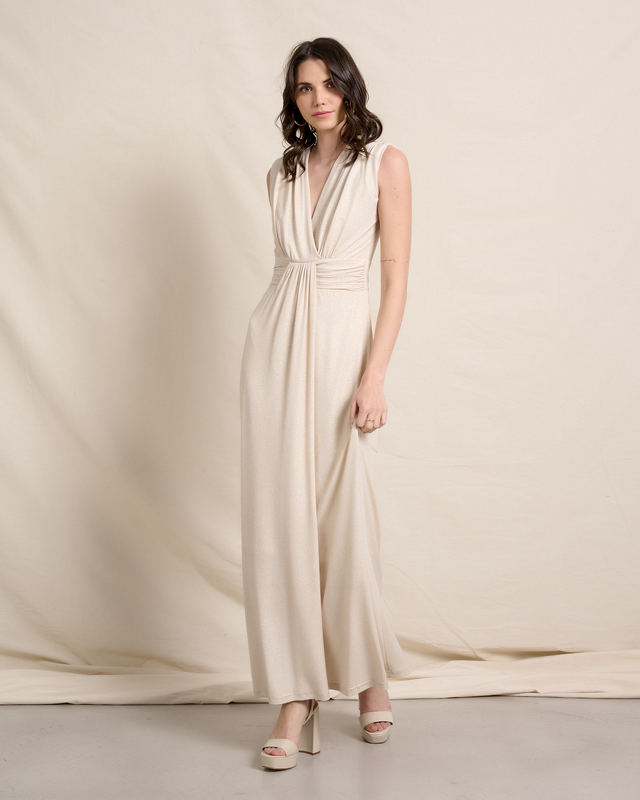 Maxi lurex gliter dress-null