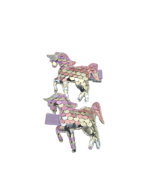 Children hair accessories unicorn, Rainbow, medium
