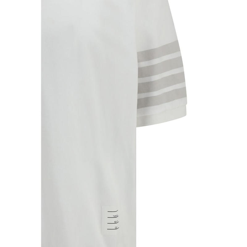 White cotton polo shirt-null