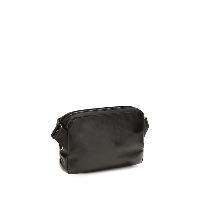 Brown calf leather bos taurus shoulder bag-null
