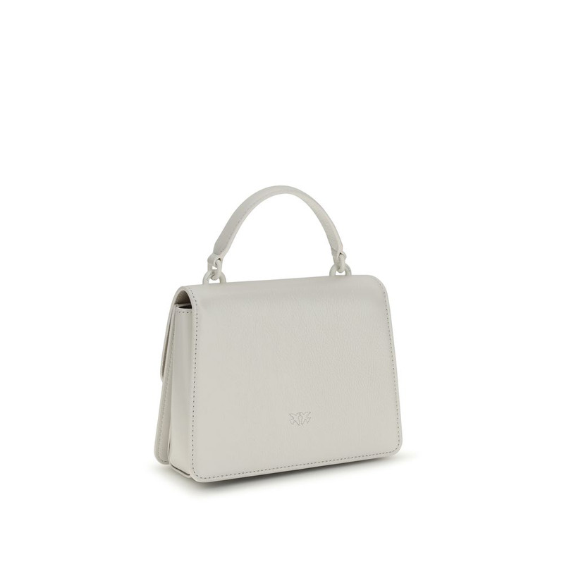 White goatskin handbag-null